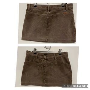 Buffalo David Bitton light brown corduroy mini skirt, size 26